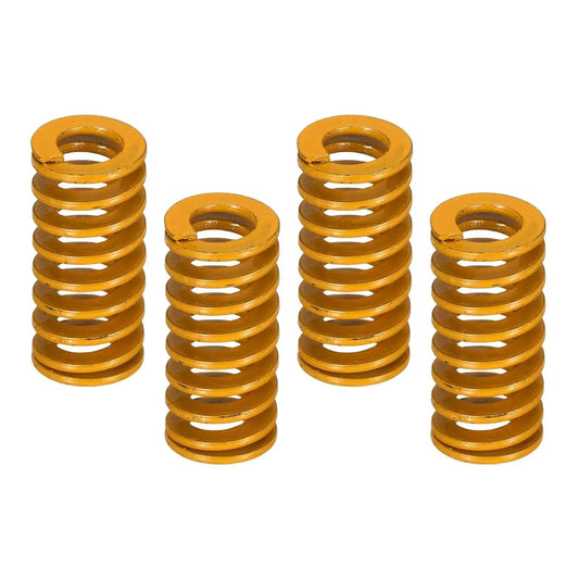 8 Pack 3D Printer Die Springs 12mm OD 25mm Length Light Load Mould Die Spring for Heated Beds, mechanical parts, yellow