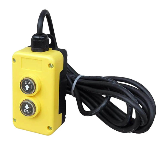 4 Wire Double Acting Dump Trailer Remote Control Switch For 12V DC Hydraulic Power Unit Up And Down Controller Ideal For Dump Trucks Lift Gates And Tipper Trailers With 15 Ft Cord And Magnetic Back