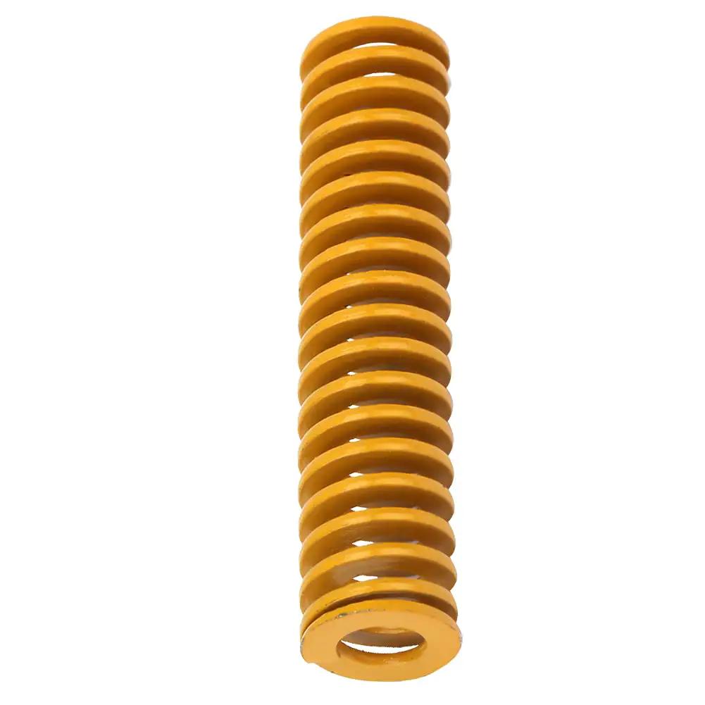 Two Pieces Yellow Extra Light Load Mold Spring For Industrial Machinery And Stamping Dies With 12mm Outer Diameter And 6mm Inner Diameter Elastic Motion Precision Equipment Components TF12x40mm