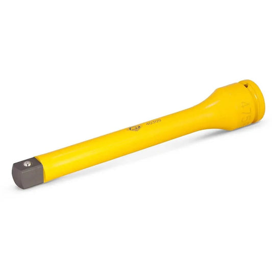 Yellow Torque Limiting Extension, 3/4" Drive, 475 ft/lbs, 40309 by American Forge & Foundry, side view.