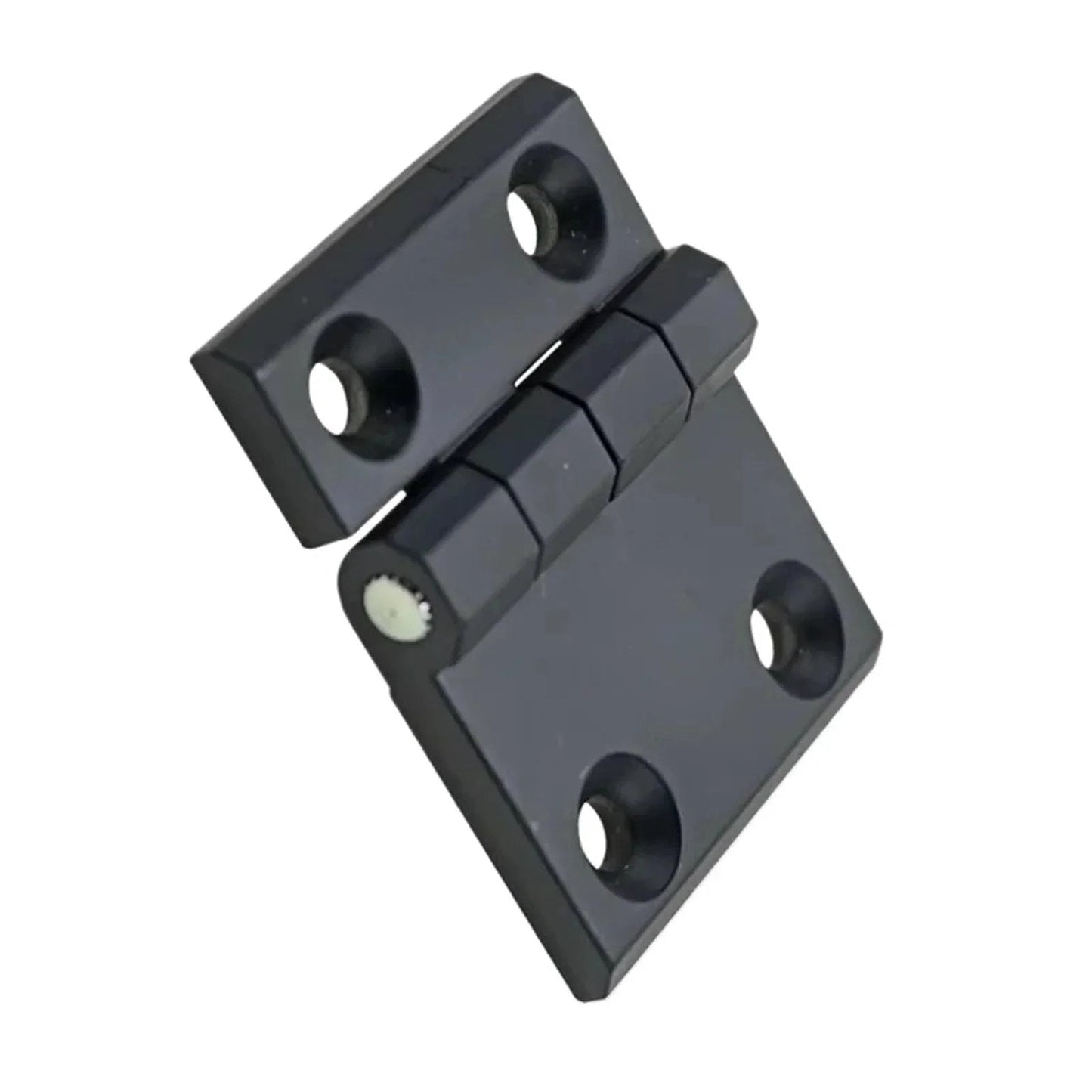 Black T Hinges Zinc Alloy Heavy Duty Bearings Asymmetric Door Hinges For Industrial Machinery Equipment 1 Piece, angled view