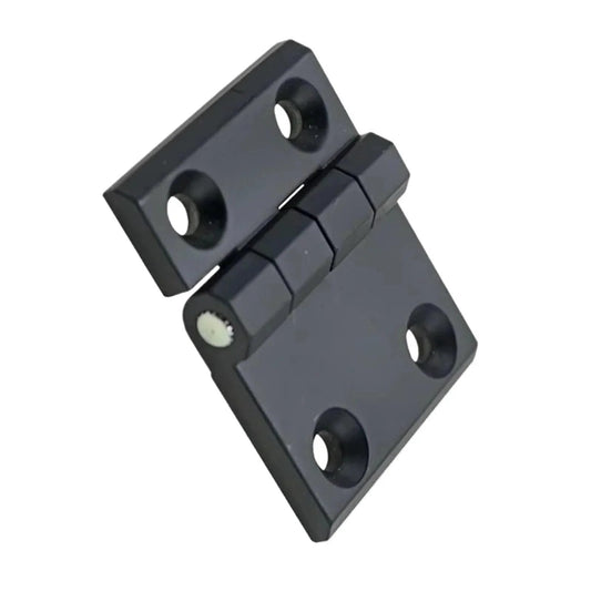 Black T Hinges Zinc Alloy Heavy Duty Bearings Asymmetric Door Hinges For Industrial Machinery Equipment 1 Piece, angled view