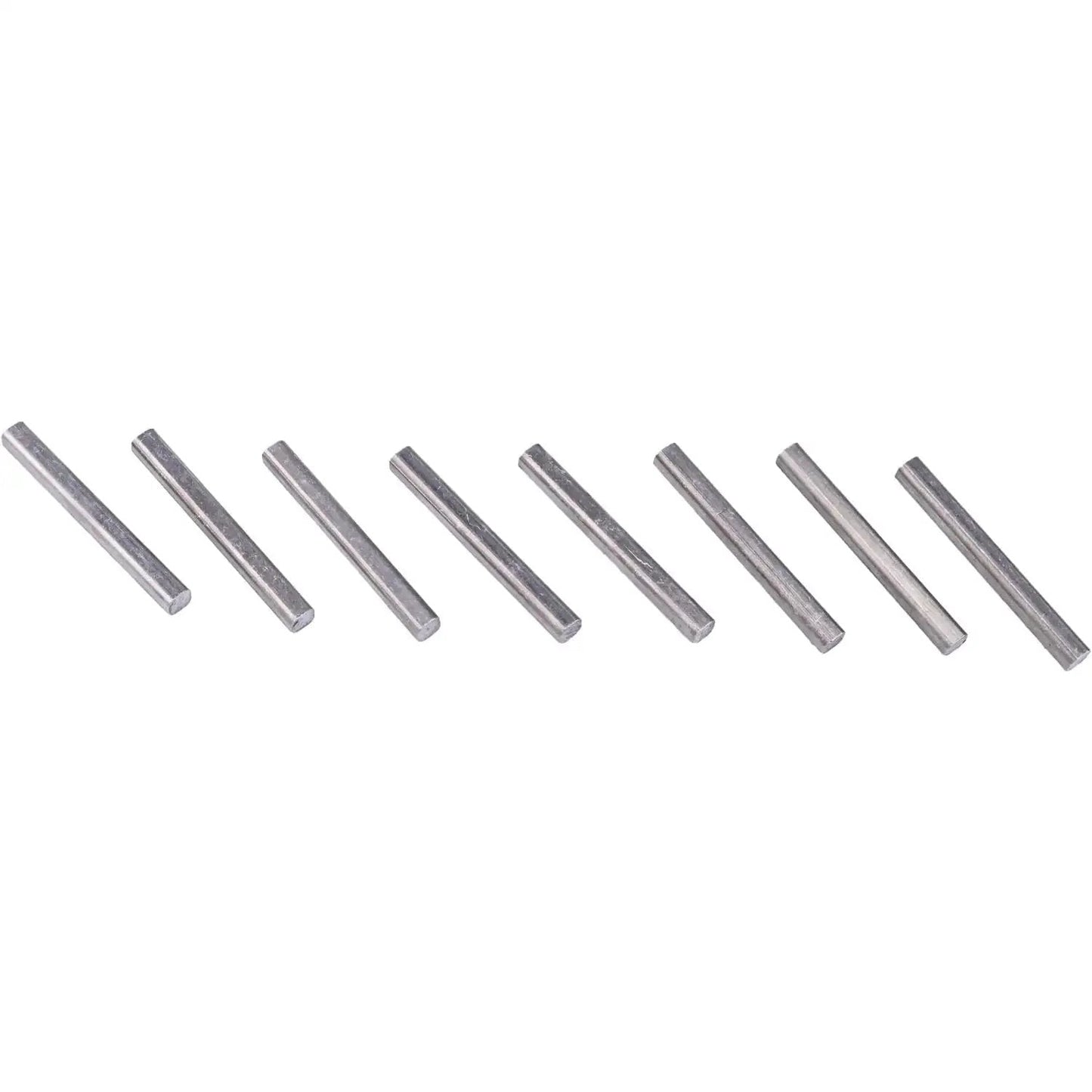 Eight Pack 3/16 By 1-3/4 Inch Zinc Machine Keys 2161 For Power Transmission Shafts To Hold Machinery Parts In Place