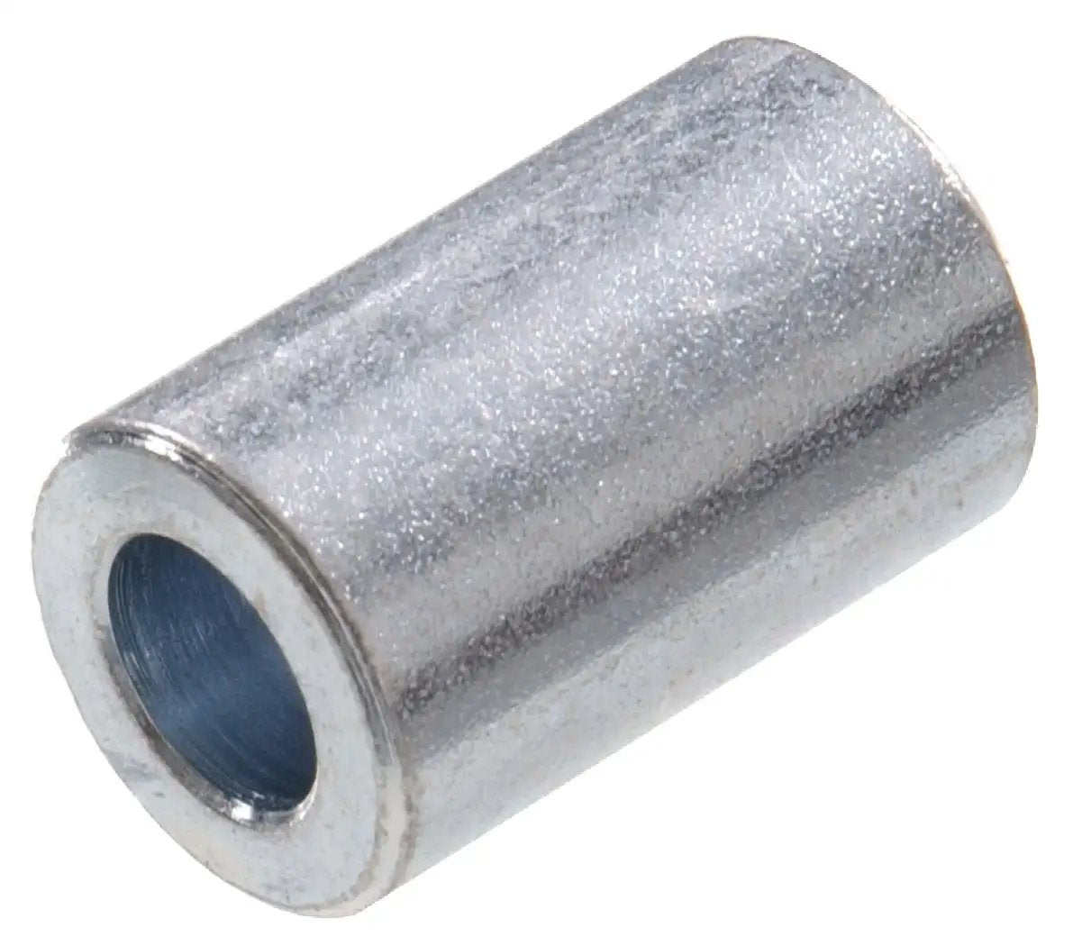 Heavy Duty Zinc Plated Spacer 3 Eighths Bore By 3 Quarters Outer Diameter 1 Inch Length Five Pack For Bearing Surfaces In Rotary Applications Corrosion Resistant Hardware The Hillman Group close-up view