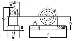 ZUCP201-8-PBT Zinc Chromate Pillow Block 1/2 Mounted Bearing
